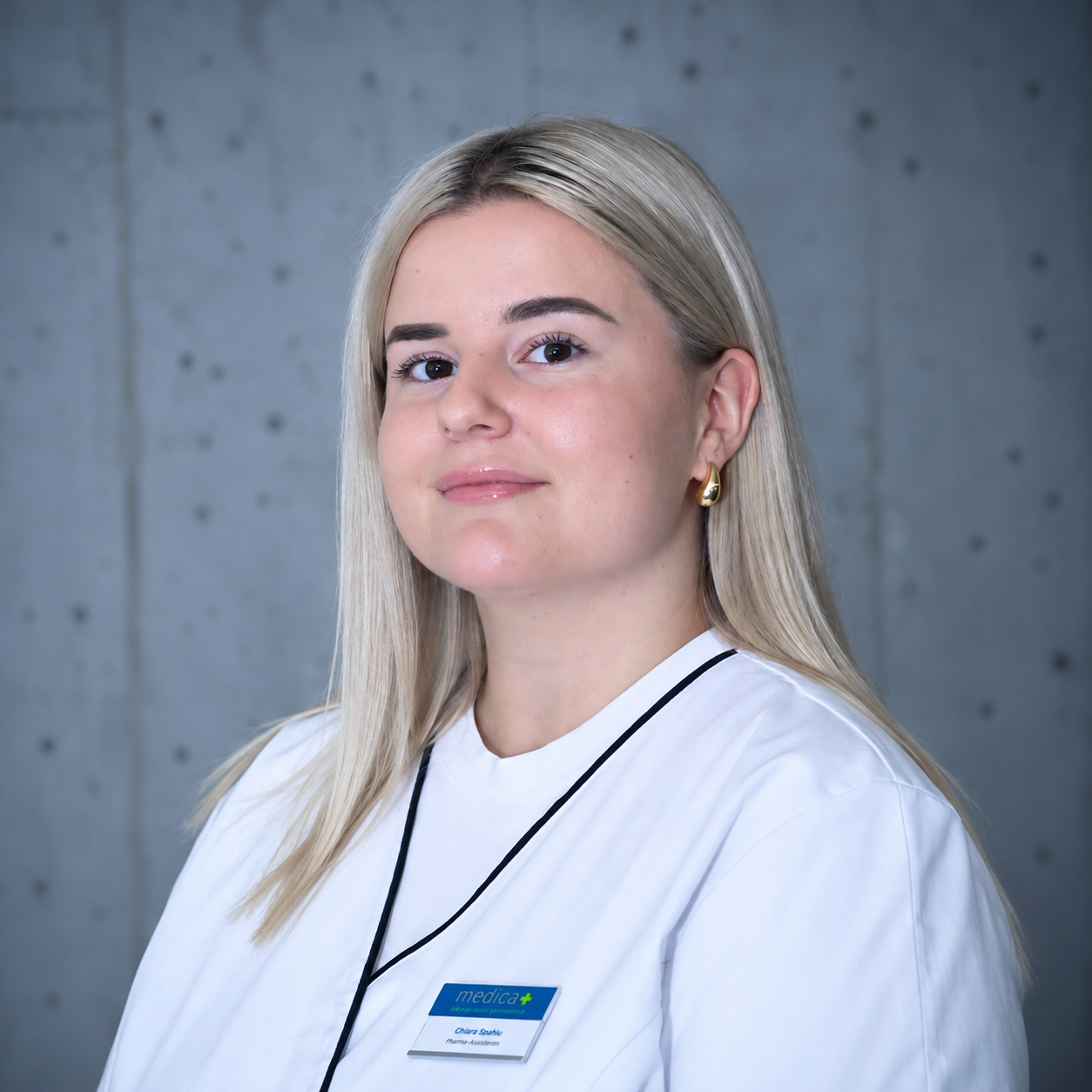 Portrait von Chiara Spahiu-Ceccarini, Pharma-Assistentin EFZ